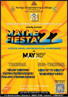 MathFiesta 2k22 Technical Symposium Poster